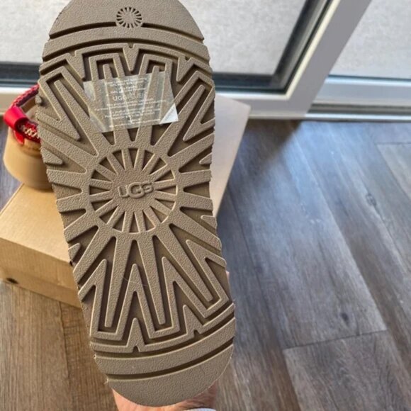 UGG TAZZ Platform Slippers Womens shoes Chestnut - Picture 4 of 4